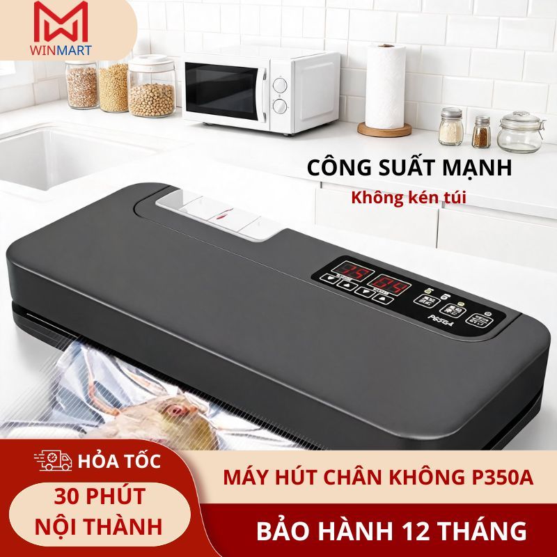 Máy Hút Chân Không P350A Cao cấp Không Kén Túi - Sử Dụng Kinh Doanh - Bảo Hành 12 Tháng