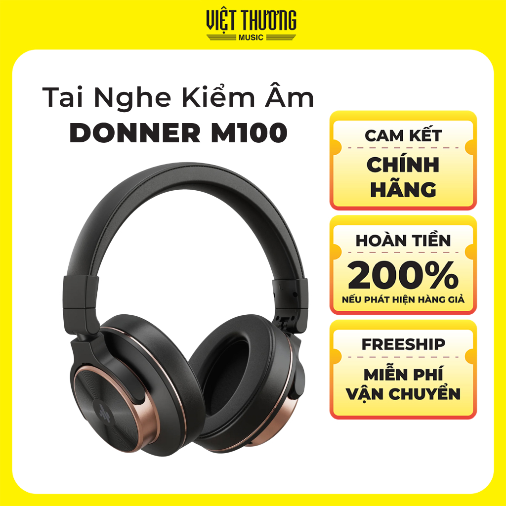 Tai Nghe Kiểm Âm Donner M100 Âm Cân Bằng, Chi Tiết Cho Nghe Nhạc, Thu Âm