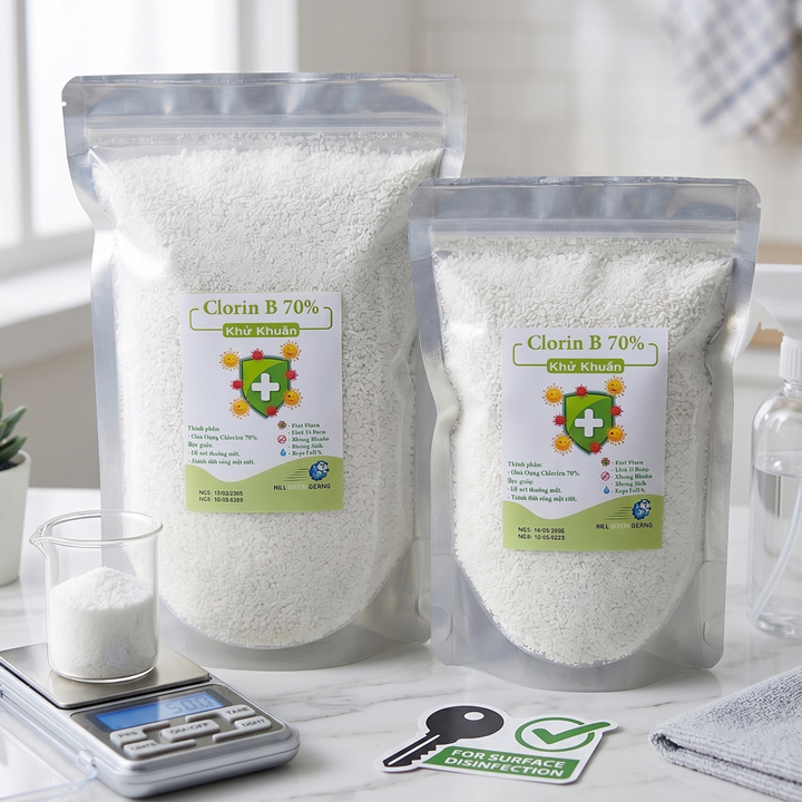 Bột Clorin B 70% - Vệ Sinh Nhà Cửa & Nguồn Nước