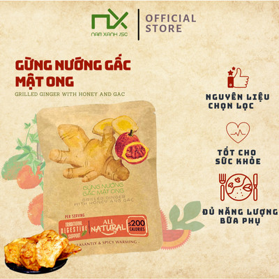 Gừng Nướng Gấc Mật Ong 20g/túi