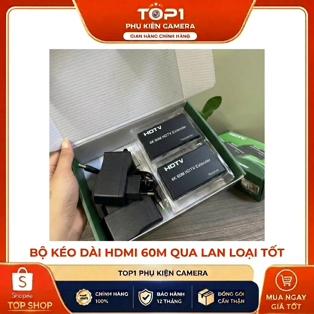 Bộ HDMI to lan 60m. HDMI kéo dài 60m