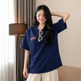 Áo thun tay lỡ unisex nam nữ HYSTERCIAL, Áo phông unisex form rộng