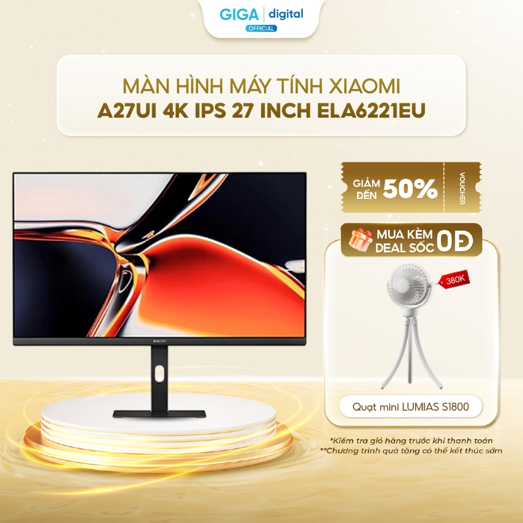 Màn hình vi tính Xiaomi 4K Monitor A27Ui EU ELA6221EU IPS 27inch