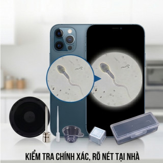 Kính Hiển Vi Mini Cho Điện Thoại 200,000x - Kiểm Tra Tinh Trùng Tại Nhà, Soi Trứng, Độ Nét Cao