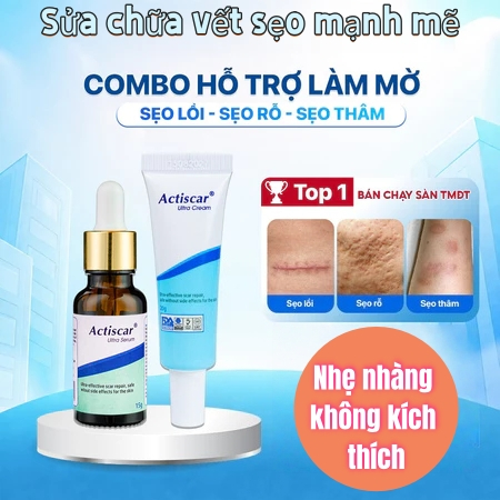 【Chính hãng】Serum Mờ Sẹo Actiscar Làm Mờ Sẹo Lồi, Sẹo Lõm, Sẹo Rỗ, Sẹo Thâm, Sẹo Phẫu Thuật, Sẹo Mới