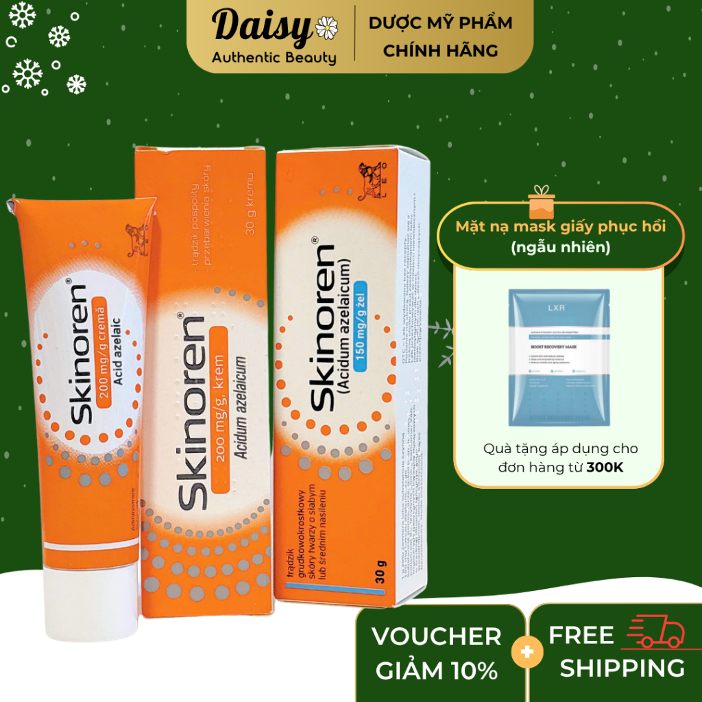 Chấm mụn SKINOREN Gel, Cream (Azelaic Acid 15% 20%) | Daisy Authentic Beauty