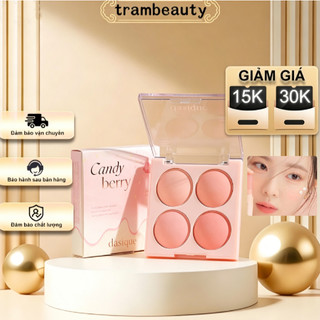 Phấn Má Dasique 4 Màu Tone Nude Tự Nhiên Mịn Lì Lâu Trôi Lên Màu Chuẩn