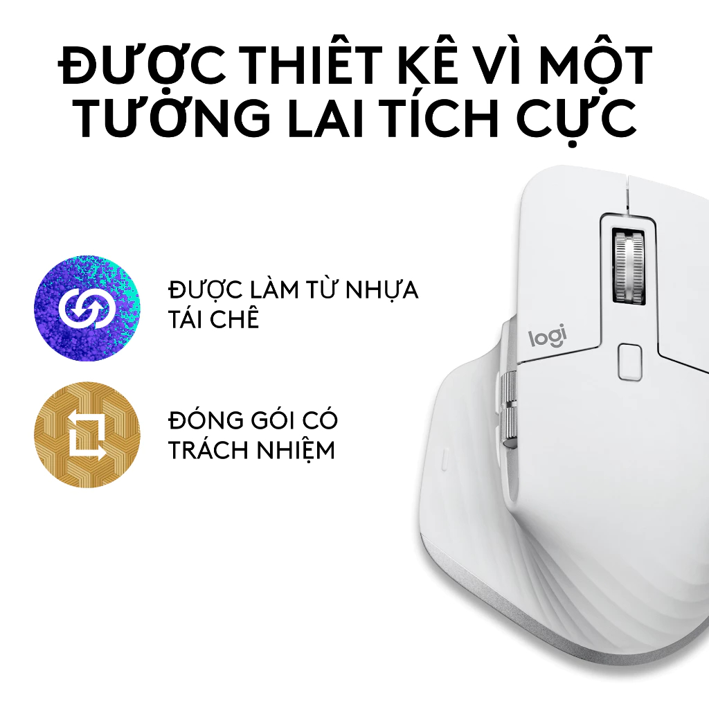 Chuột Không Dây Bluetooth Logitech MX Master 3S - Nhấp Yên Tĩnh, Cuộn Siêu Nhanh, Công Thái Học | BigBuy360 - bigbuy360.vn
