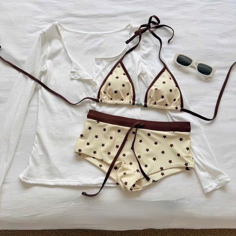 Bikini 2 Mảnh Chấm Bi Retro - Đồ Bơi Nữ Dạng Quần Short Kín Đáo, Co Giãn 4 Chiều (Kèm Ảnh Thật) | BigBuy360 - bigbuy360.vn