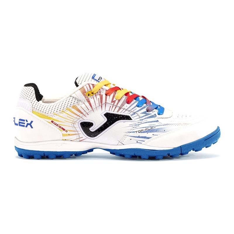 Giày Đá Bóng Joma Top Flex 24 Turf White Red Chính Hãng – Da Mềm, Êm Chân, Bám Sân TF Tốt