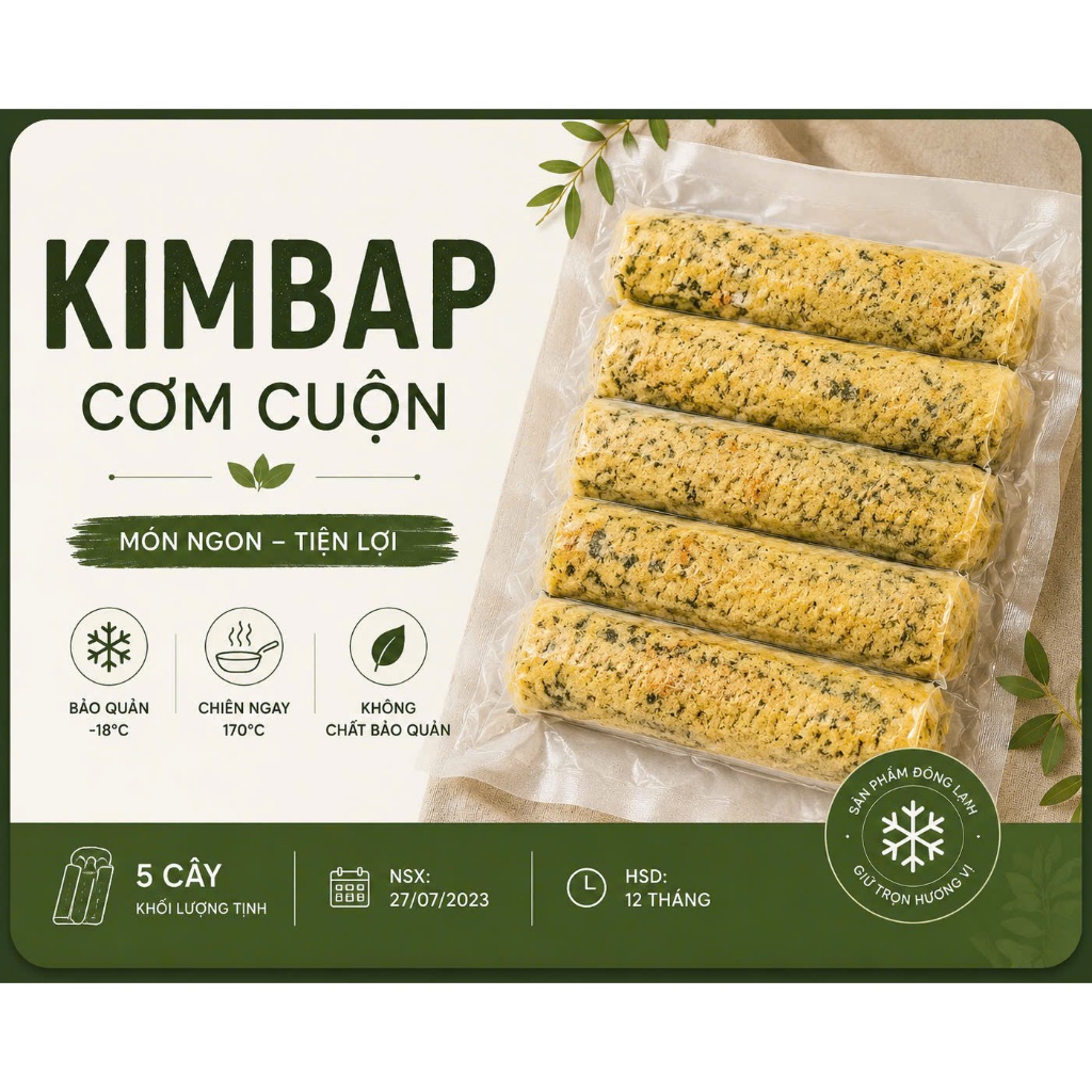 HỎA TỐC- kimbap chiên xù / cơm cuộn / gymbap gói 1kg