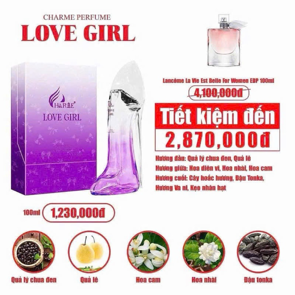 Nước hoa Nữ Love Girl 100ml