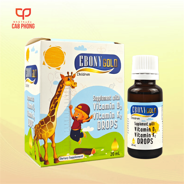 Ebony Gold With Vitamin D3 and Vitamin K2 (Hộp 20ml) (hộp)