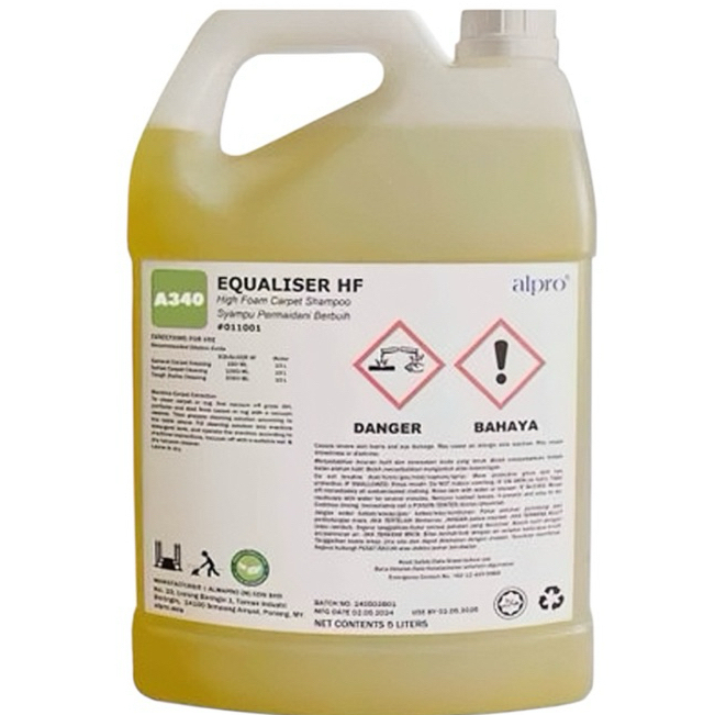 Dung dịch giặt thảm nhiều bọt Alpro Equaliser High Foam, can 5L