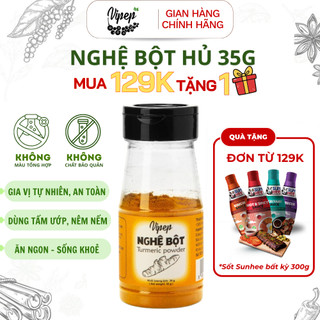 Nghệ bột tự nhiên vipep hũ nhựa 35g - gia vị vipep
