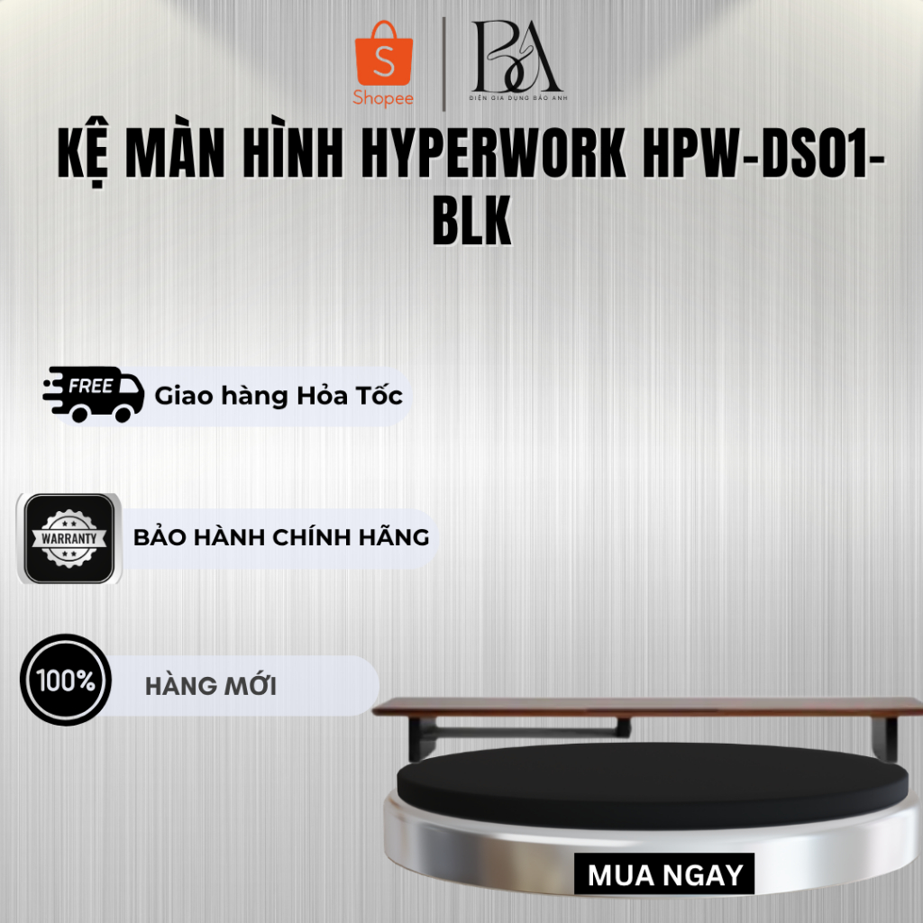 Kệ màn hình HyperWork HPW-DS01-BLK
