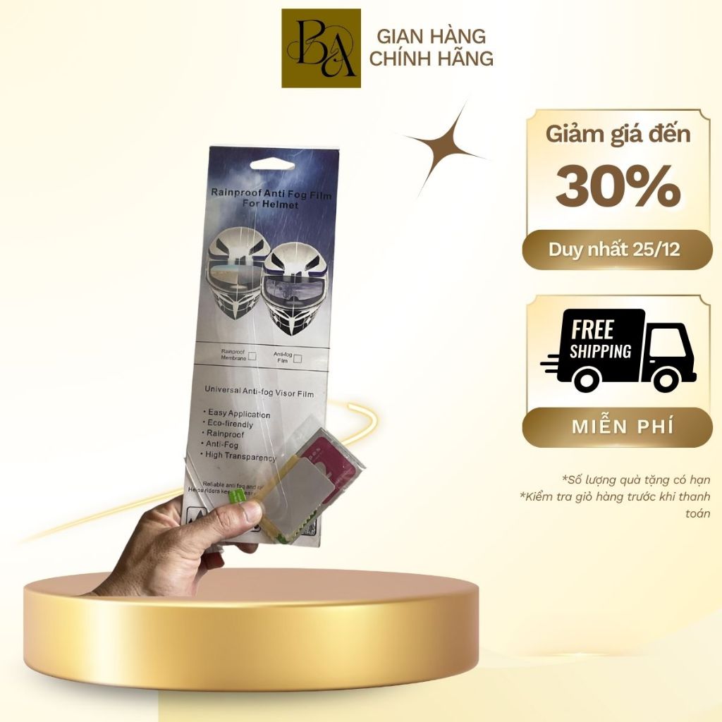 Pinlock Miếng Dán Chống Đọng Hơi Sương, Pinlock dán mọi loại mũ