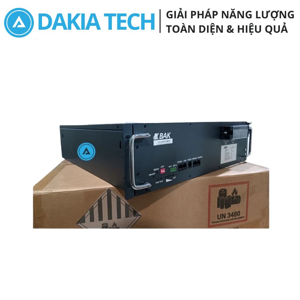 Pin Lithium BAK 48V 100Ah BTESF48V100-R(E) - Sản phẩm hàng tồn kho bảo hành 1 năm, an toàn, tin cậy