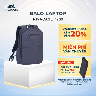 Balo laptop rivacase 7760 15.6 inch – eco thân thiện môi trường, thiết kế hiện đại, công sở