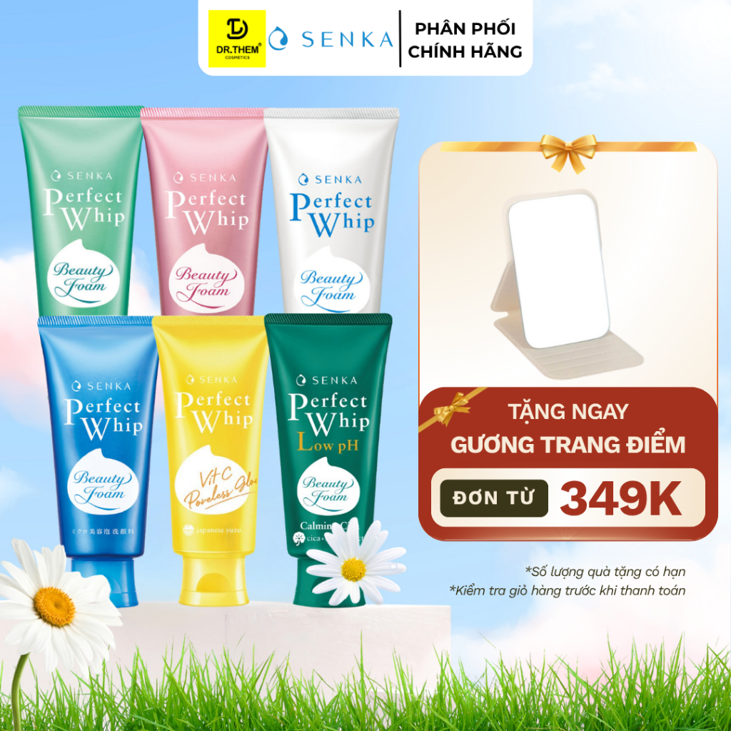 Sữa Rửa Mặt Senka Perfect Whip 100g & 120g- Dr Thêm