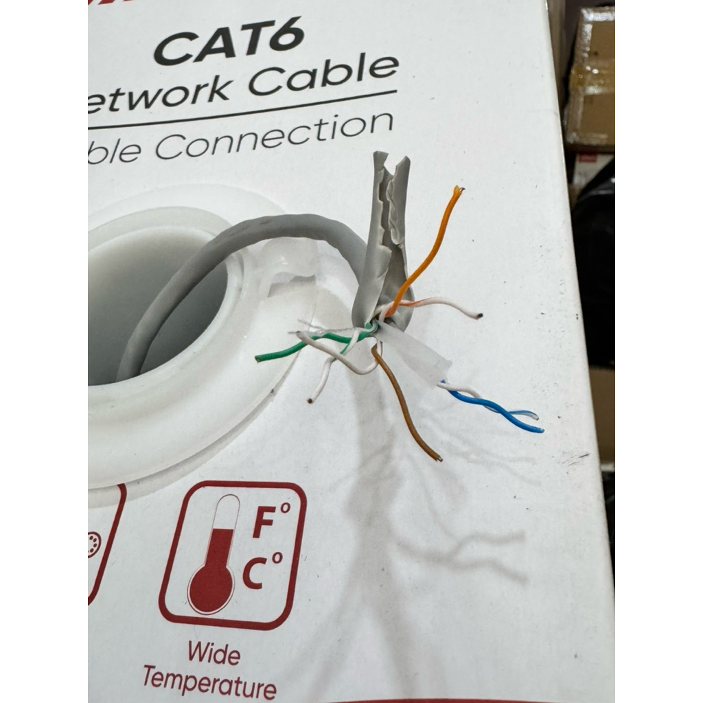 Cáp mạng CAT6 Hikvision DS-1LN6UZC0 1 cuộn 305m đồng nguyên chất, chính hãng