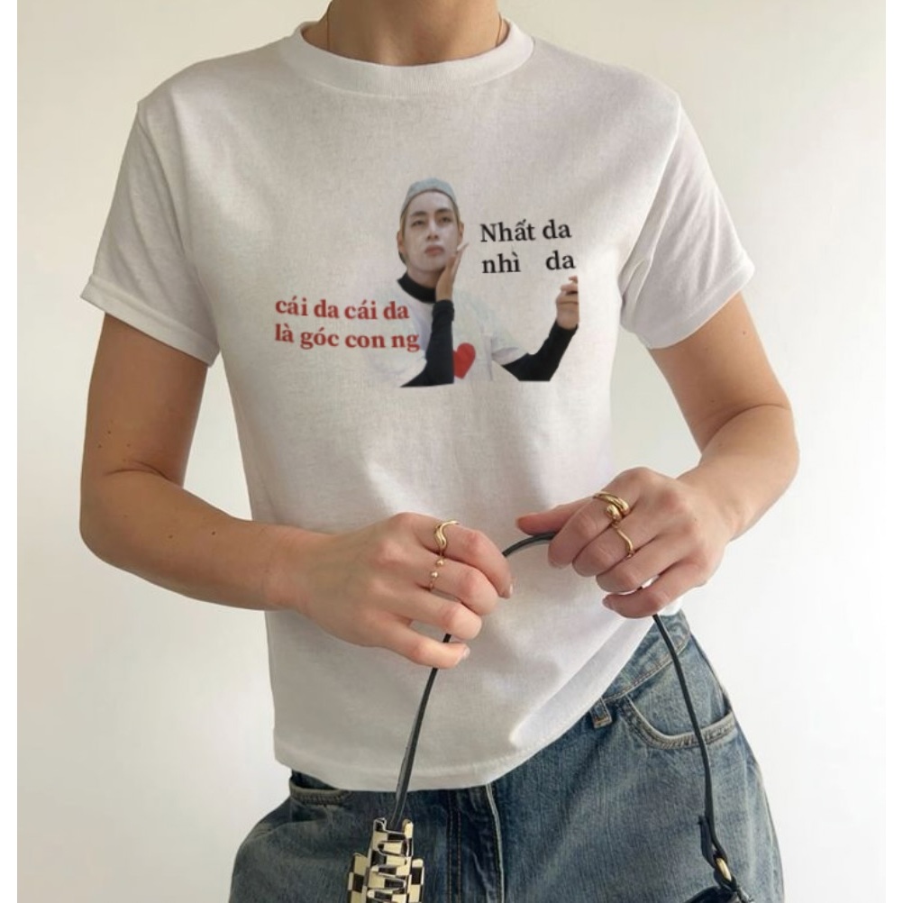|In Áo Theo Yêu Cầu| Áo Phông T Shirt Nam Nữ Custom Hình In RinK Tee - V Skin Care (Custom Text)