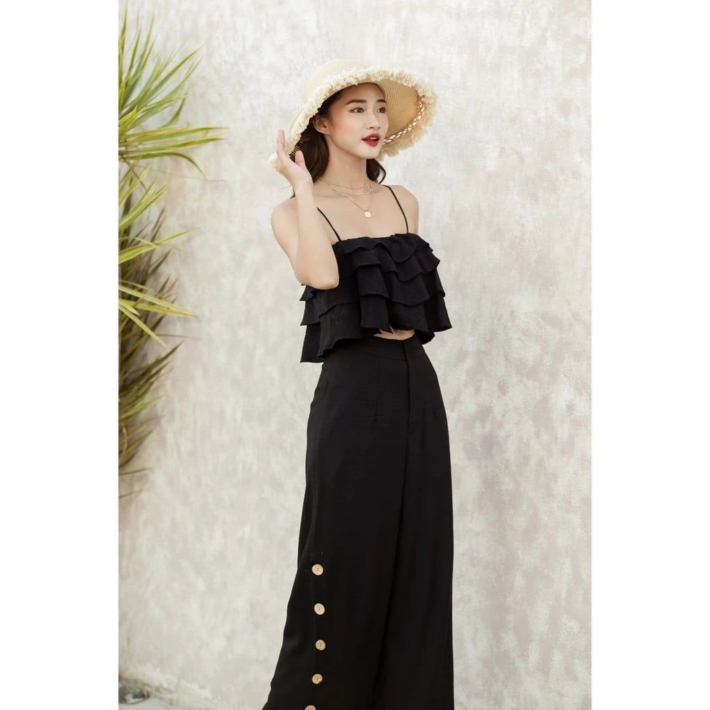 Thanh lý Áo 2 dây bèo tầng HOO DESIGN (NEW)