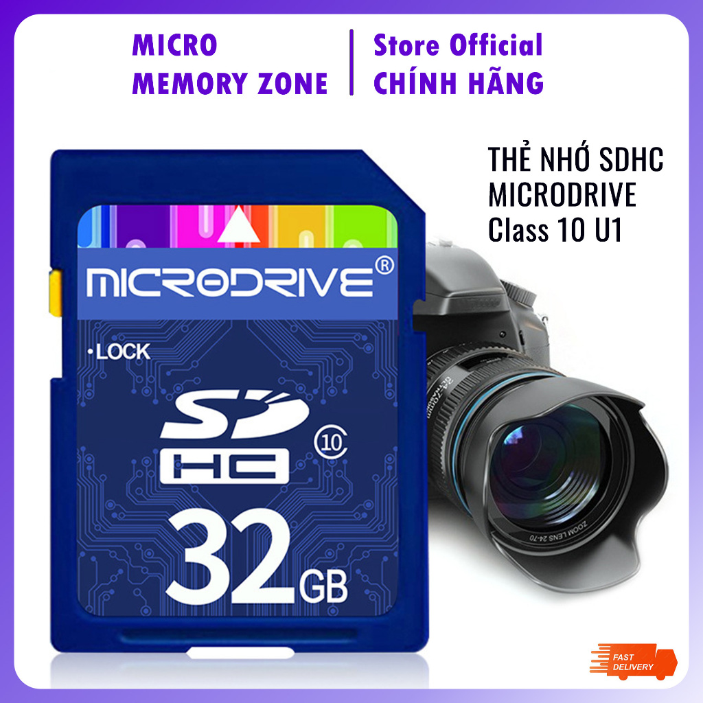 Thẻ nhớ SD card 16GB 32GB 64GB 128GB thẻ nhớ SD card tốc độ cao Microdrive