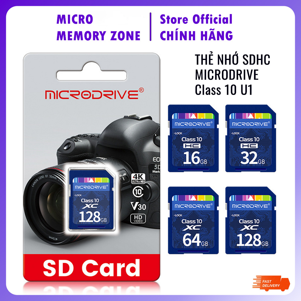 SD card 16GB 32GB 64GB 128GB thẻ nhớ SD card 16GB 32GB 64GB tốc độ cao Microdrive