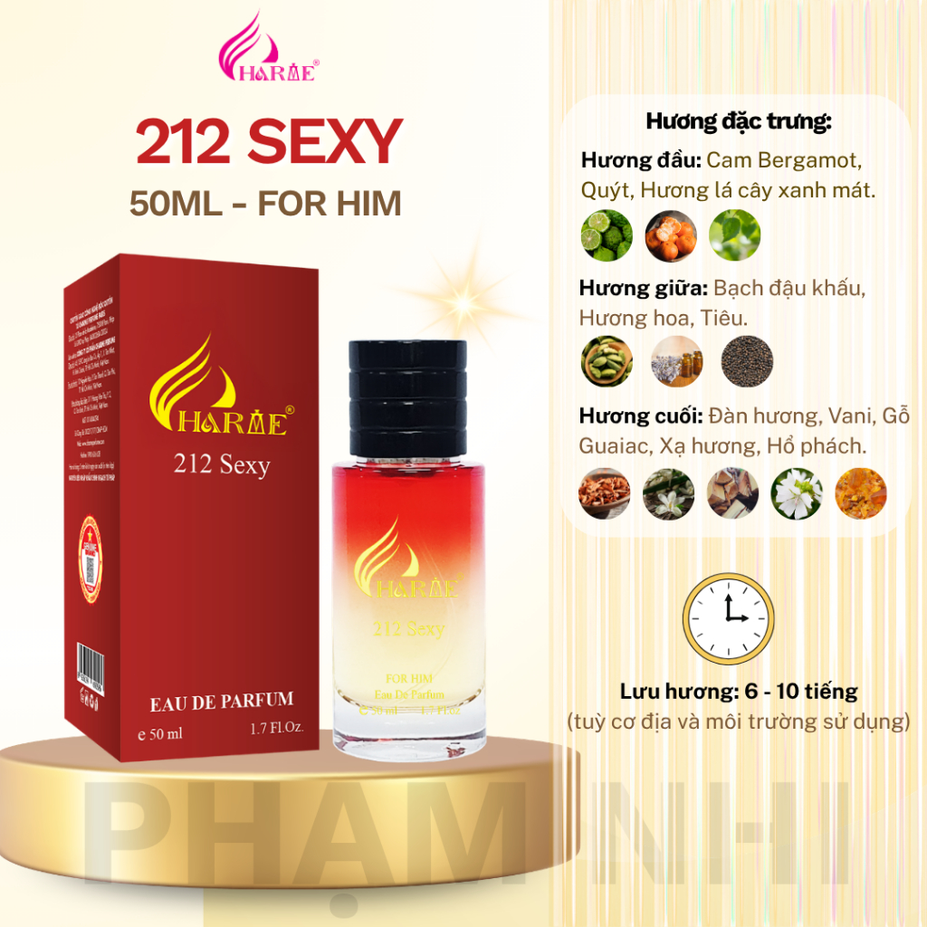Nước hoa Charme 212 SEXY 50ml dành cho Nam