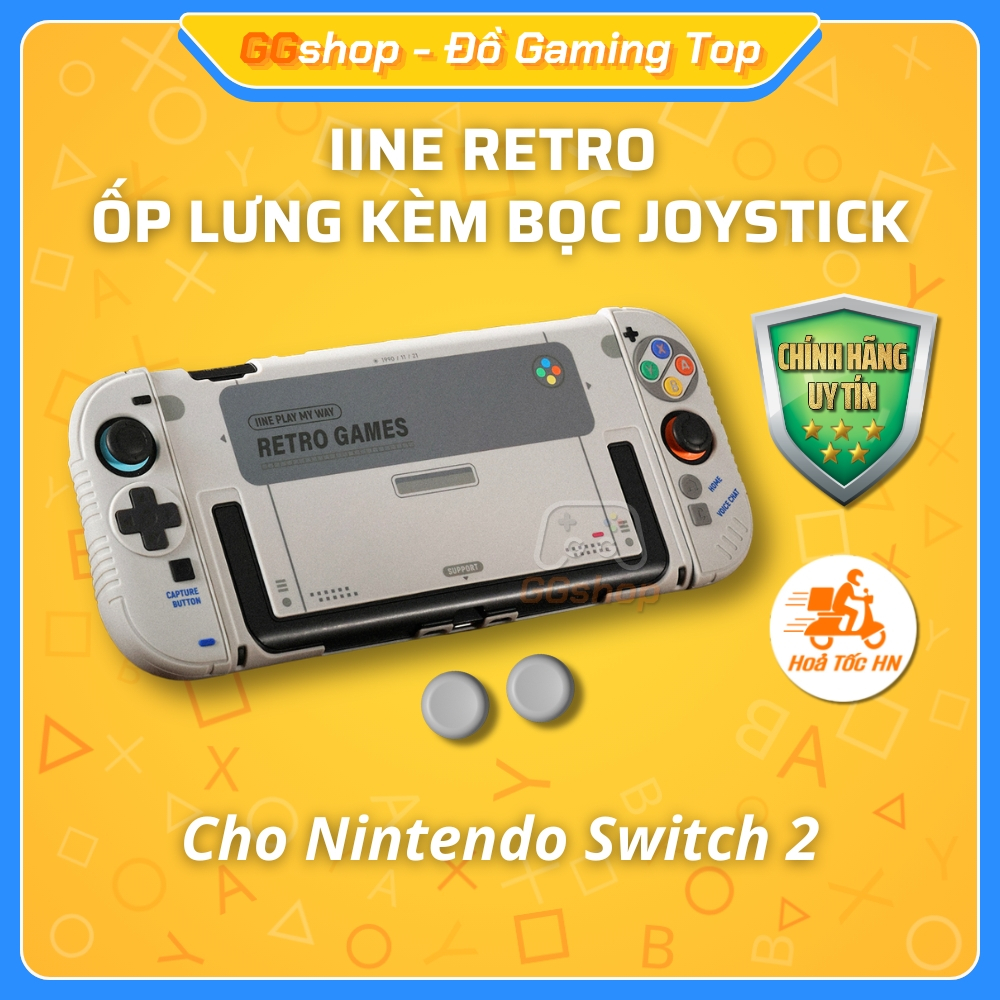 Bộ Ốp Lưng Bảo Vệ IINE Retro Cho Nintendo Switch 2