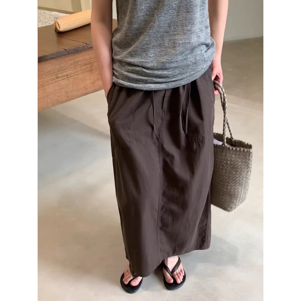 𝗖𝗵𝗼𝗰𝗼 𝗟𝗶𝗻𝗲𝗻 - |LY LINEN| - Chân váy Linen lưng chun