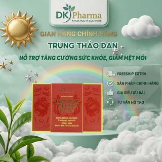 Viên Uống Trùng Thảo Đan Hỗ Trợ Tăng Cường Sức Khỏe, Giảm Mệt Mỏi-DK Pharma