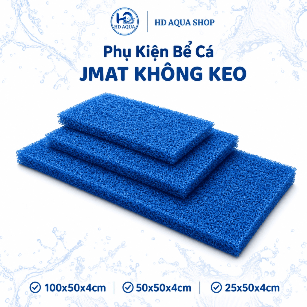 Jimat KHÔNG KEO dạng bùi nhùi  kích thước 50x50cm; 50x100cm dùng để lọc nước
