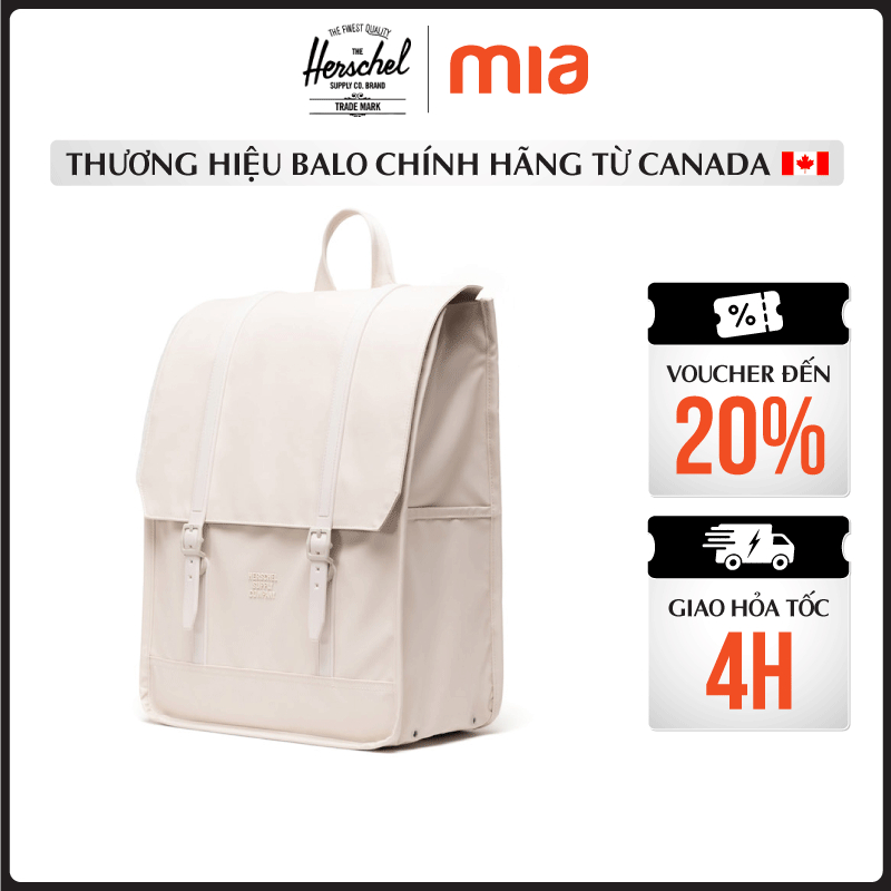 Balo Herschel Survey Weather Resistant 2.0 - Balo Nam Nữ Đựng Laptop 15-16 Inch , Vải Tái Chế, Phủ T