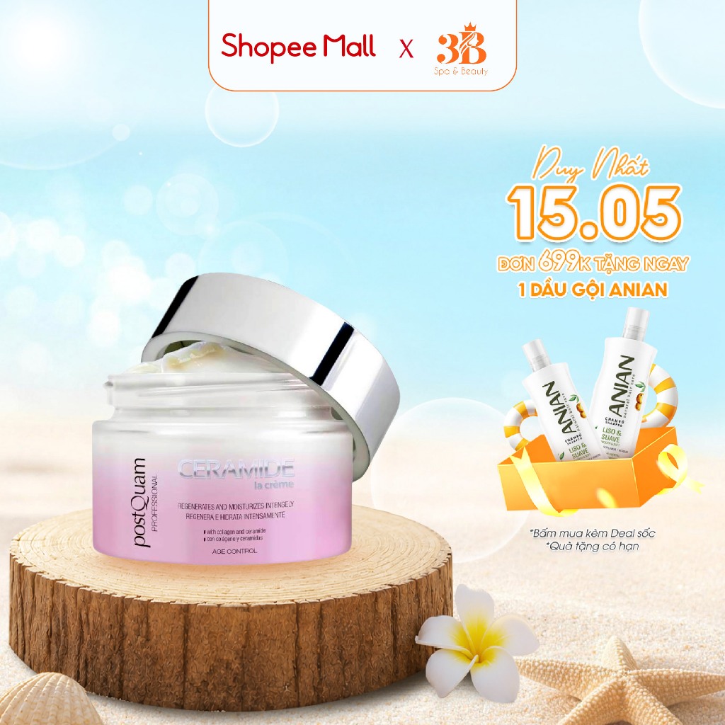 Kem Dưỡng Ceramide Dưỡng Ẩm, Tăng Độ Đàn Hồi Da POSTQUAM Ceramide Regenerating Night Cream 50ml Q99