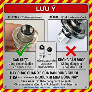 Bóng đèn HALOGEN OSRAM T19 (M5) xe Dream, Wave alpha (62334RV) (Hỏa Tiễn)