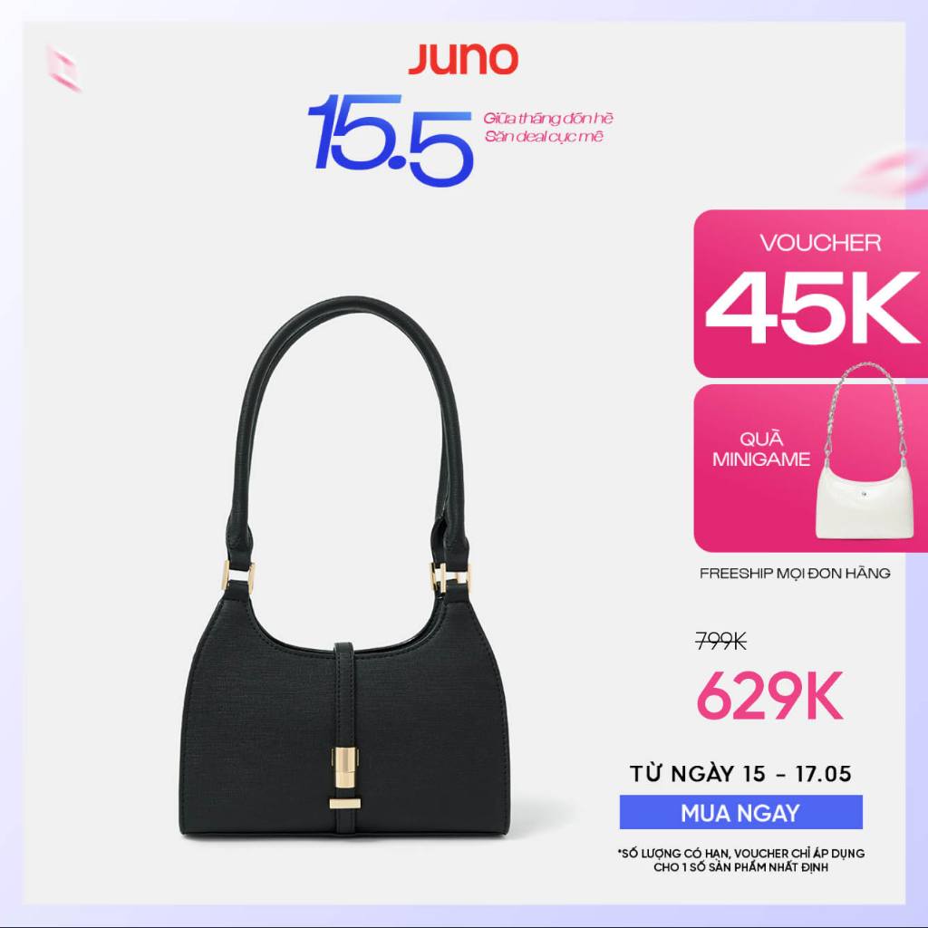 Túi Xách Nữ Thời Trang JUNO Cỡ Nhỏ Đeo Vai Trang Trí Khoá TXN834