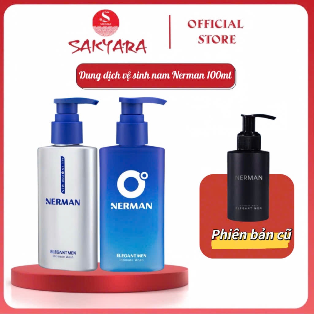 Dung dịch vệ sinh nam giới Nerman Elegant Men Nerman hương nước hoa 100ml chai