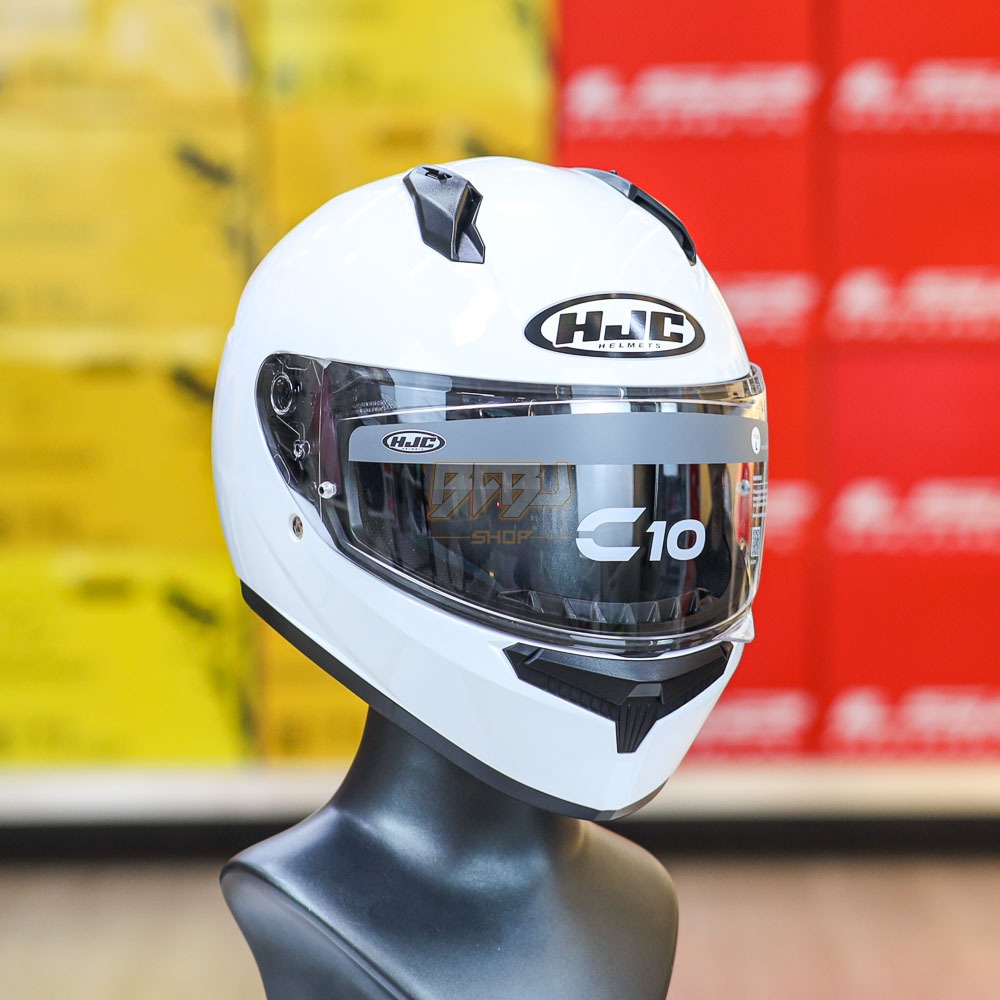 Mũ Fullface HJC C10 Trắng Bóng Chuẩn ECE22.06