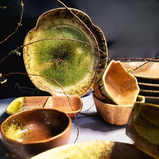 Dĩa sâu lòng | Rộc rêu | 20x3cm
