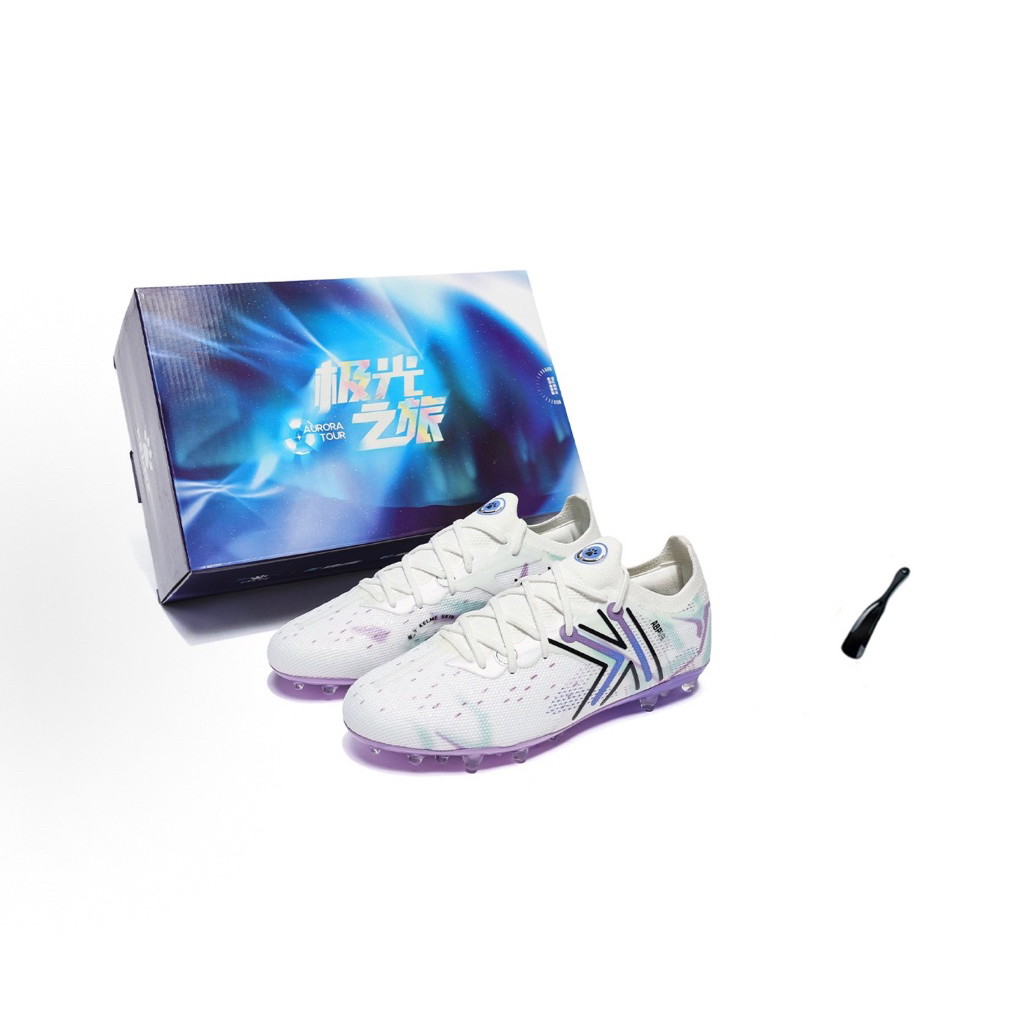 Giày Bóng Đá Kelme 5.0 MG - Trắng Tím