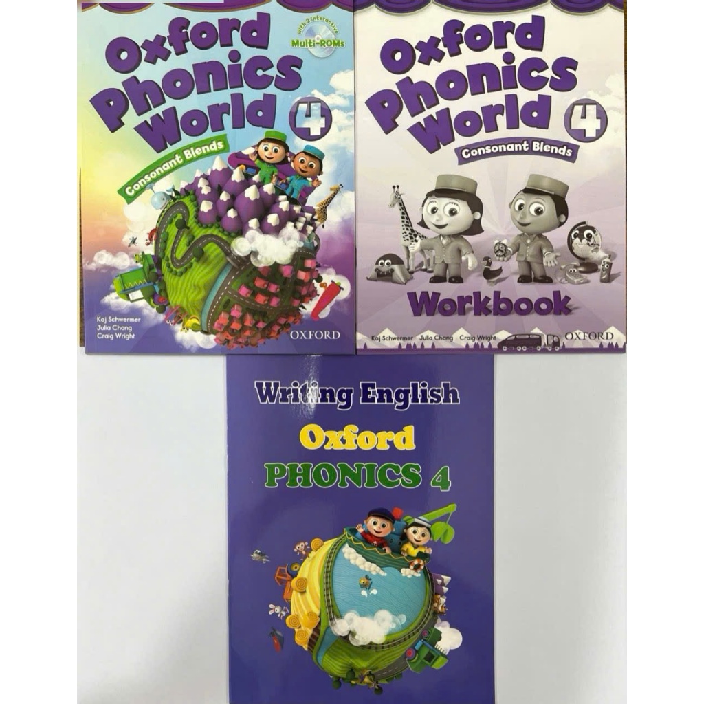 Sách Oxford Phonics World 4 - bài học + bài tập + tập viết