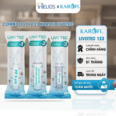 Combo 3 Lõi Karofi Livotec - Công Nghệ Vi Lọc Karofi Chính Hãng