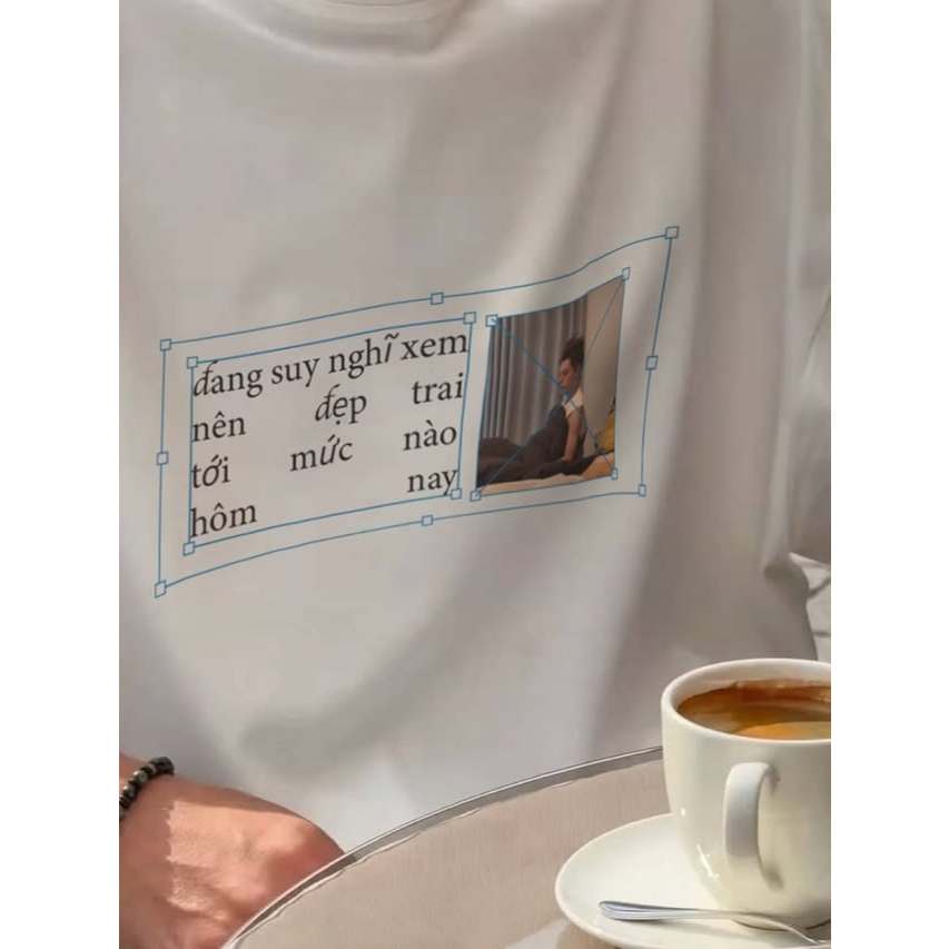 |In Áo Theo Yêu Cầu| Áo Phông T Shirt Nam Nữ Custom Hình In RinK Tee - James meme (Custom Text)
