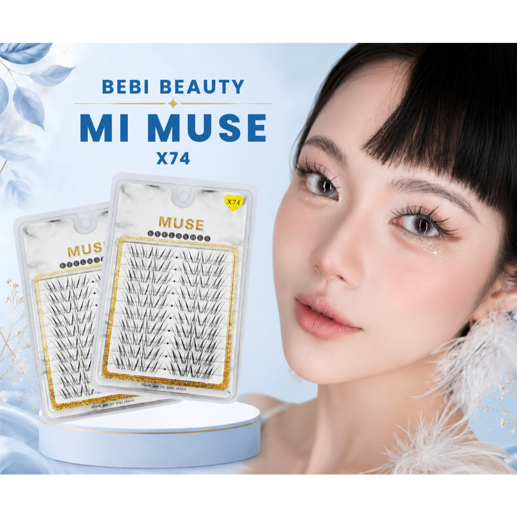 Mi Muse X74, Mi Cụm - Lông Mi Giả Các MAKE UP Lựa Chọn - BeBi Beauty