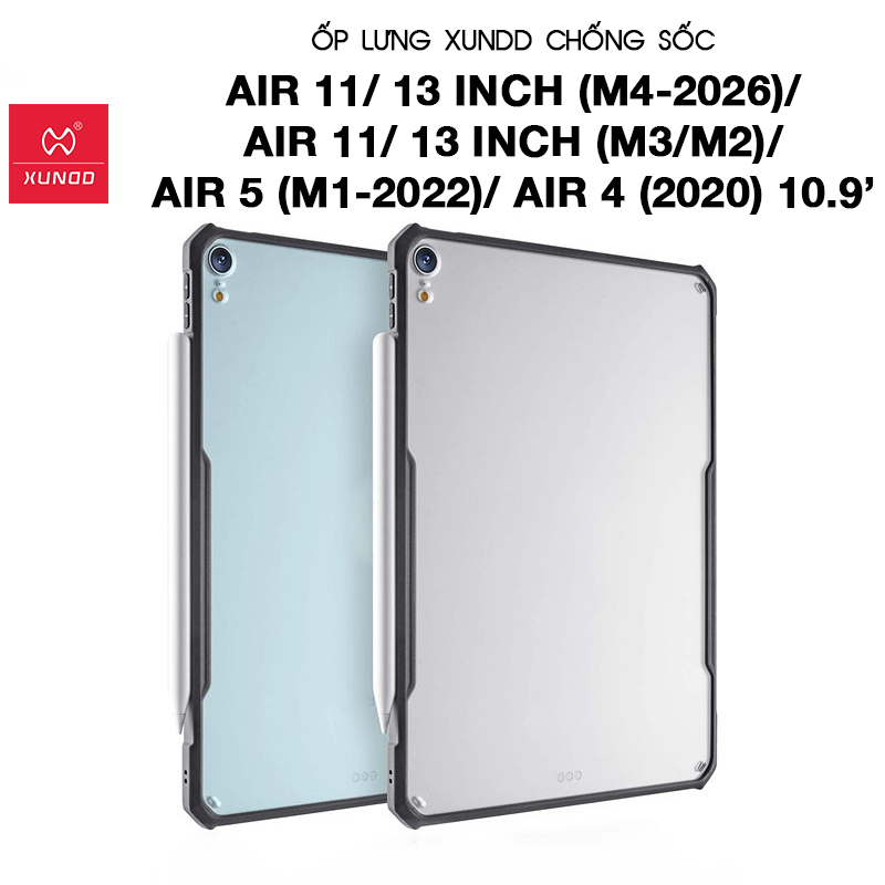 Ốp lưng XUNDD iPad Air 11/13 inch (M4-2026)/Air 11/13 inch (M3/M2)/Air 5 (M1-2022)/Air 4 (2020) 10.9