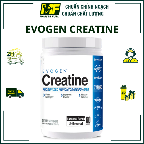 [HÀNG CÔNG TY] EVOGEN CREATINE – HỖ TRỢ TĂNG SỨC MẠNH & HIỆU SUẤT TẬP LUYỆN 60 SERVINGS