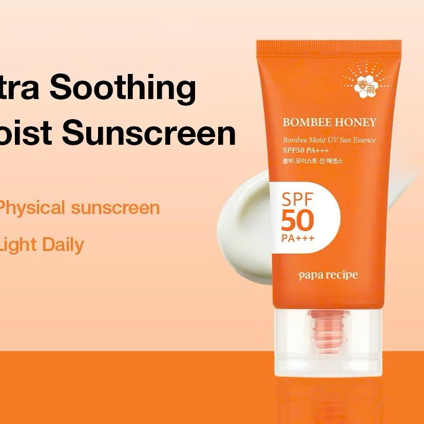 [Pass KOC 99%][Đã Mở Seal] ￼Papa recipe bombee moist sun essence kem chống nắng sunblock (50ml)