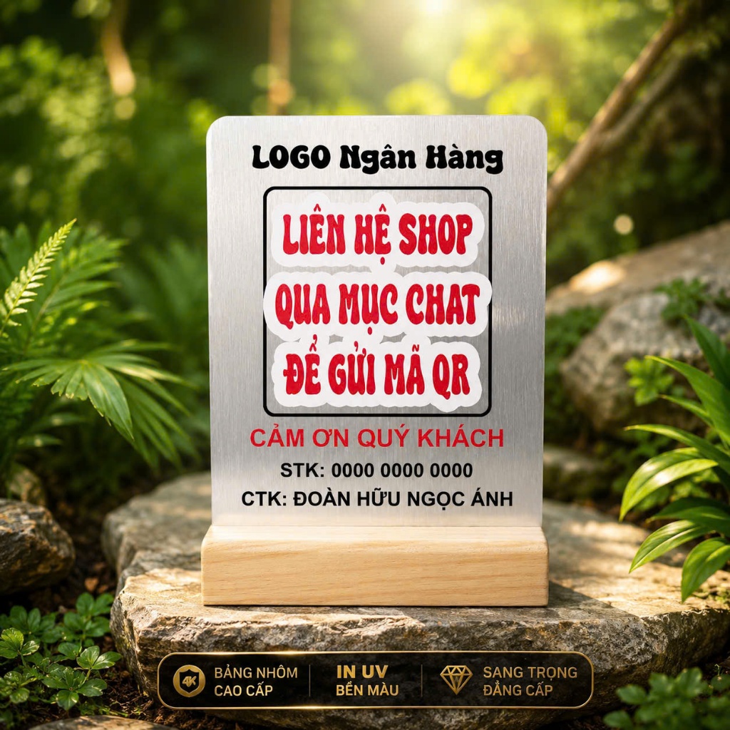 [HỎA TỐC] HCM l BẢNG QR CODE THANH TOÁN, BẢNG ALU IN UV QR TIỆN ÍCH, BẢNG TÀI KHOẢN NGÂN HÀNG, MÃ QR